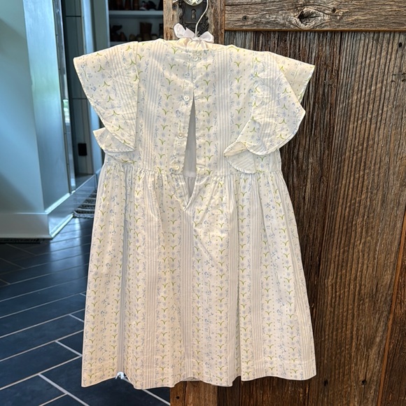 Charming White Floral Kids Dress - Picture 2 of 7